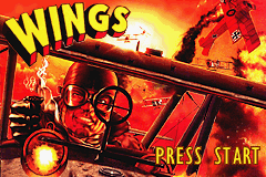 Wings title screen for GameBoy Advance